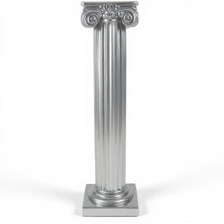 Ionic Column Pedestal - 39-inch — Silver finish