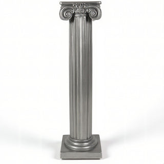 Ionic Column - 72-inch — Aged Silver finish