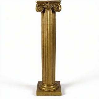 Ionic Column - 84-inch — Antique Gold finish