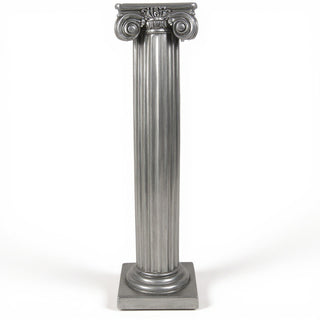 Ionic Column - 84-inch — Aged Silver finish