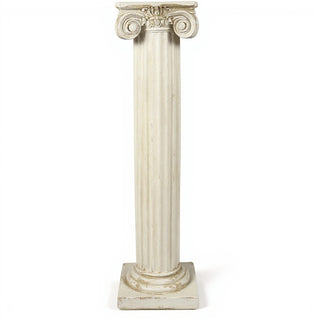 Ionic Column - 84-inch — Antique White finish