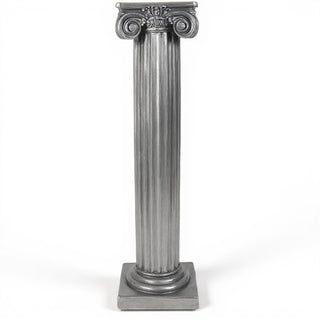 Ionic Column - 96-inch — Aged Silver finish