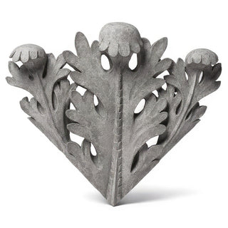 Leaf Accent Corner Wall Piece - 17.5-inch — Old Stone finish