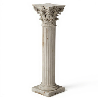 Corinth Pedestal - 39-inch — Antique Stone finish