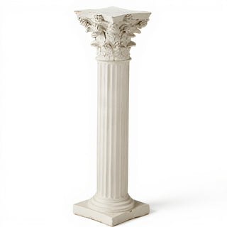 Corinth Pedestal - 39-inch — Antique White finish