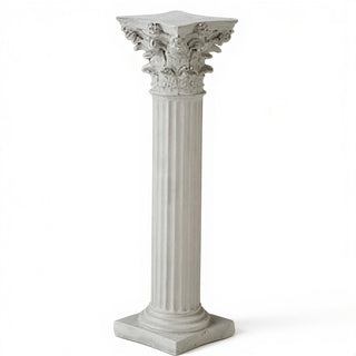 Corinth Pedestal - 39-inch — Limestone finish