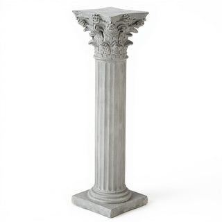 Corinth Pedestal - 39-inch — Old Stone finish