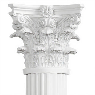 Corinthian Column - 84-inch — Flat White finish