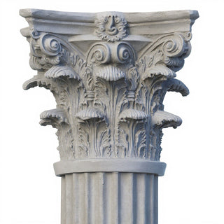 Corinthian Column - 84-inch — Limestone finish