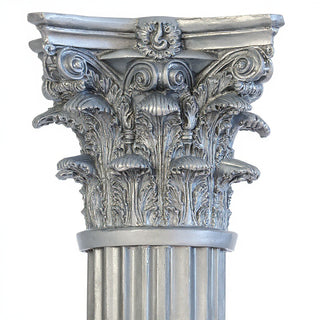 Corinthian Column - 84-inch — Silver finish