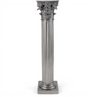 Corinth Column - 96-inch — Aged Silver finish