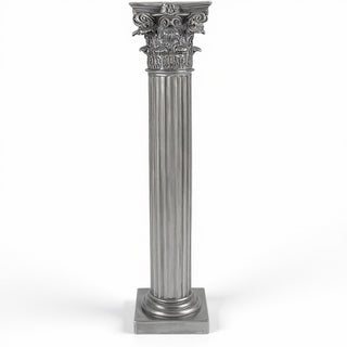 Corinth Column - 96-inch — Antique Silver finish