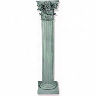 Corinth Column - 96-inch — Mossy Green finish
