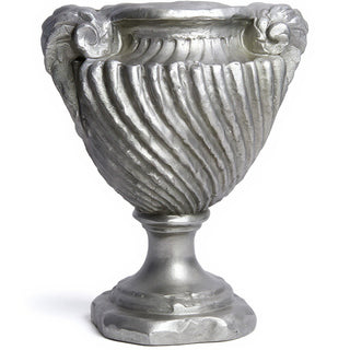 Spirro Urn Planter - 18-inch — Aged Silver finish