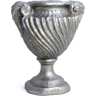 Spirro Urn Planter - 18-inch — Antique Silver finish
