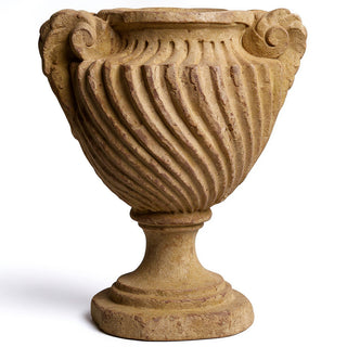Spirro Urn Planter - 18-inch — Gothic Stone finish