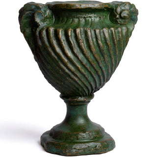 Spirro Urn Planter - 18-inch — Green Bronze finish