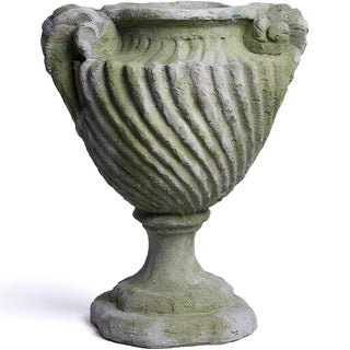 Spirro Urn Planter - 18-inch — Mossy Green finish
