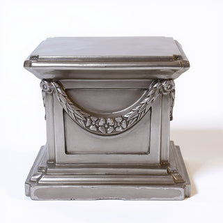 Alessa B Pedestal — Aged Silver finish
