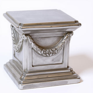 Alessa B Pedestal — Antique Silver finish