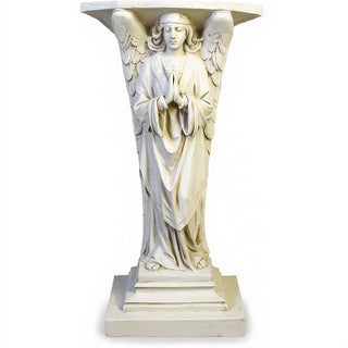 Praying Angel Statue - 38-inch — Antique White finish