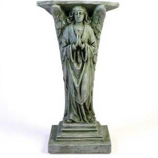 Praying Angel Statue - 38-inch — Mossy Green finish