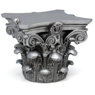 Corinthian Capital - 16-inch — Antique Silver finish