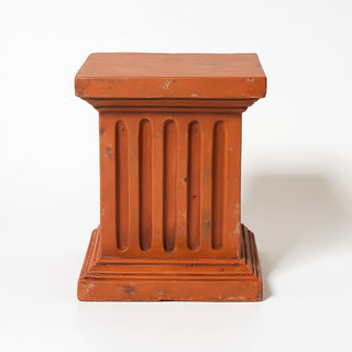 Square Fluted Column Pedestal - 16-inch — Metro finish