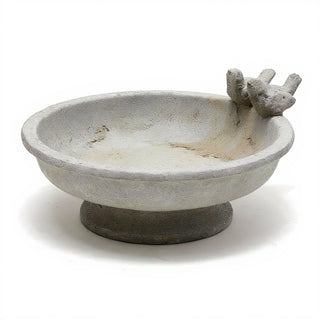 Finch Birdbath — Antique Stone finish