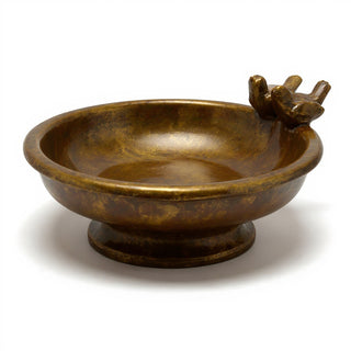 Finch Birdbath — Bronze finish
