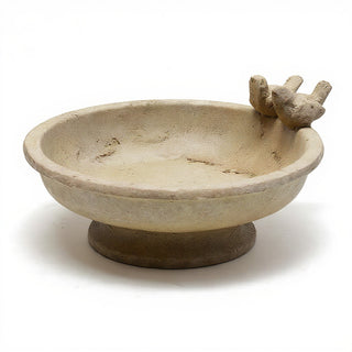 Finch Birdbath — Gothic Stone finish
