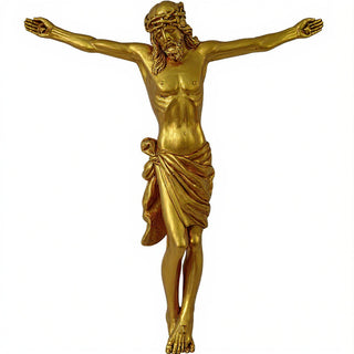 Great Oak Crucifix - 37-inch — Deep Gold finish
