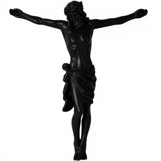 Great Oak Crucifix - 37-inch — Flat Black finish