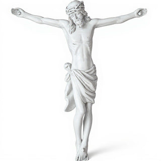 Great Oak Crucifix - 37-inch — Flat White finish