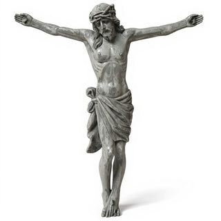 Great Oak Crucifix - 37-inch — Old Stone finish