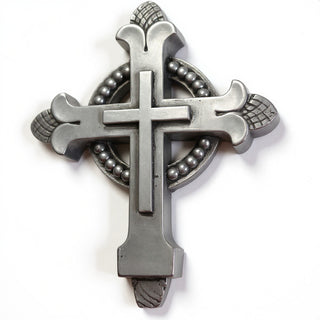 Cross for Top of Stations - 12-inch — Aged Silver finish