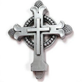 Cross for Top of Stations - 12-inch — Antique Silver finish