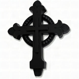 Cross for Top of Stations - 12-inch — Flat Black finish