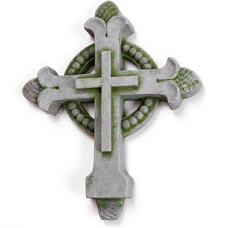 Cross for Top of Stations - 12-inch — Mossy Green finish