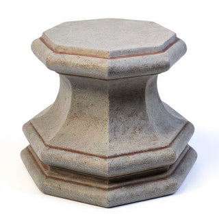 Eight Sided Base — Antique Stone finish