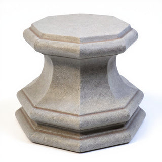 Eight Sided Base — Limestone finish