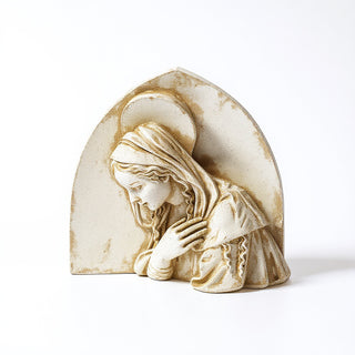 Della Robbia Madonna Statue — Antique White finish