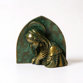 Della Robbia Madonna Statue — Green Bronze finish