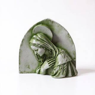 Della Robbia Madonna Statue — Mossy Green finish