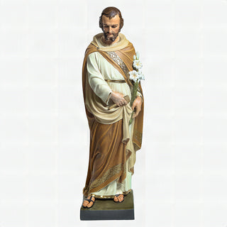 Saint Joseph From Mont Statue - 43-inch - Realistic Color - Hand-Painted