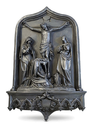 Crucifixion Scene Wall Statue - 64-inch