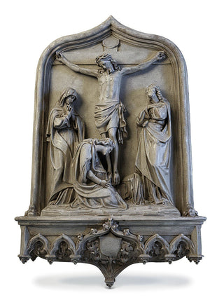 Crucifixion Scene Wall Statue - 64-inch