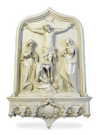 Crucifixion Scene Wall Statue - 64-inch