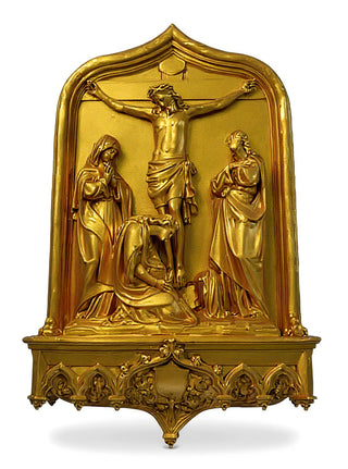 Crucifixion Scene Wall Statue - 64-inch
