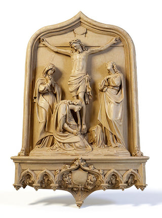 Crucifixion Scene Wall Statue - 64-inch